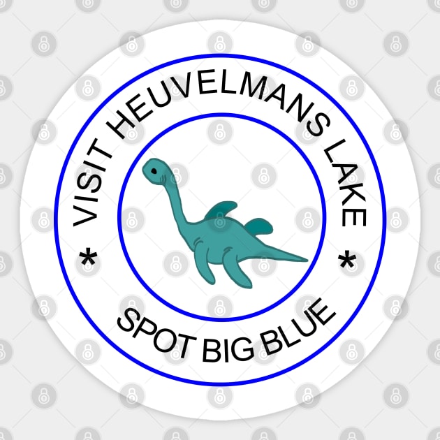 Big Blue, the Southern Serpent Sticker by inkandespresso7